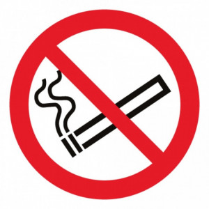 Panneau interdiction de fumer - Adhésif - Existe en version murale ou au sol