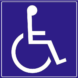 Panneaux de signalisation handicapé - En PVC - Aluminium - Vinyle adhésif