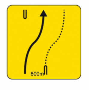 Panneaux de signalisation temporaire de direction KD9 - Dimensions (mm) : de 700 à 1050 - Norme NF - Type KD