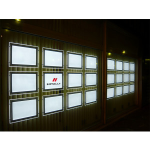 Panneaux lumineux led vitrine Immobilière - Une qualite superieure et haute definition.