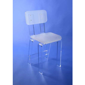 Petite Chaise en Plexiglas - Petite chaise - Plexiglas - Assise 37/38 cm - Hauteur totale 84 cm