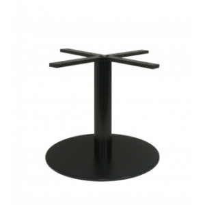 Pied de table basse en acier - Hauteur : 48 cm - Dimension base : Diam 50 cm