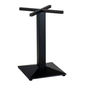 Pied de table en acier noir - Hauteur : 72 cm