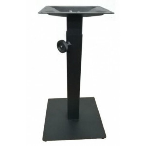 Pied de table en acier noir - Hauteur réglable de 67 à 108 cm