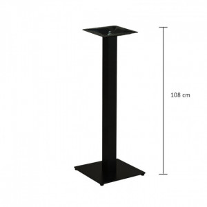 Pied de table haute CHR - Hauteur : 108 cm - Pour plateaux 80 x 80 cm - Fonte peinte par poudrage