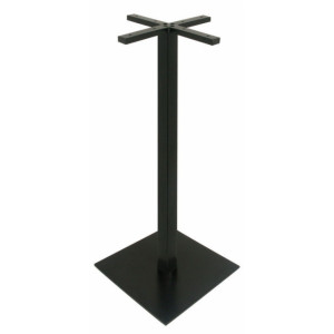 Pied de table haute en acier noir - Hauteur : 108 cm