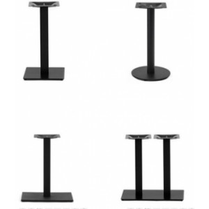 Pied de table pour restaurant intérieur - Dimension : D60 à D120 et de 60x60 cm à 120x80 cm