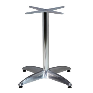 Piètement de table en aluminium à 4 branches - Aluminium - Hauteur : 68.5 cm