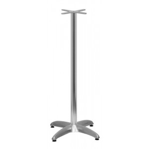Piètement de table haute en aluminium - Aluminium - Hauteur : 106 cm