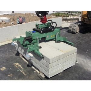Pince de manutention bordure pour pelles chantier 5 à 16 tonnes - Pinces à rotateur hydraulique 360°
