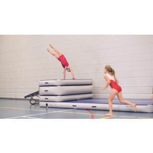 Piste gonflable de gymnastique acrobatique - Surface d'entraînement rebondissante pour gym saut danse