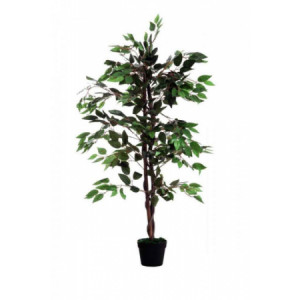 Plante artificielle ficus de 120 cm - Hauteur : 120 cm - Feuillage : Polyester