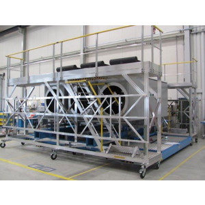 Plate forme mobile industrielle - Pour production unités électriques -  En aluminium