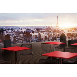 Plateau de table stratifié classic pour restaurant café et bar - Diamètre : de 60 au 120 cm - de 60x60 cm au 120x80 cm