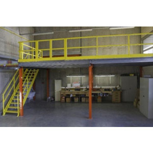 Plateforme mezzanine industrielle - Charge admissible : de 250 à 2000 kg par m²