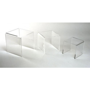 Plot gigogne - Plexiglas cristal - Hauteur : 10/12/14 ou 18/24 et 30 cm