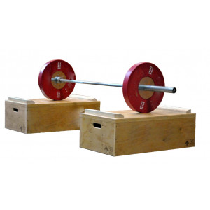 Plots de musculation 30cm - 30 cm de hauteur - Butées stop disques intégrées