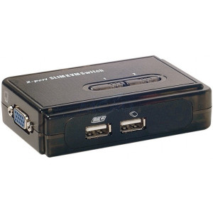 Pocket KVM 2 ports USB - Pocket KVM 2 ports USB auto alimenté câble inclus