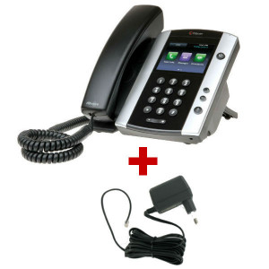 Polycom VVX 501 + Alimentation - Telephone VoIP - POVVX501AL-Polycom