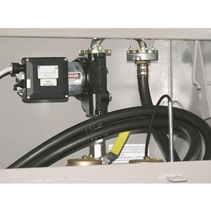 Pompe gasoil électrique 12V - Débit : 56 L/min - 4 m de flexible - Pour cuve 980 L