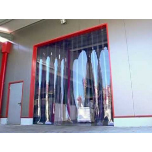Porte à lamelles PVC - En pvc opaque ou transparent