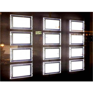 Porte-affiches LED 3 colonnes - Ultra-lumineux (6500 lumens) - Double face