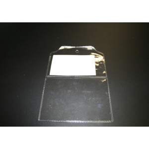 Porte badge souple avec double pochette - Dimension (mm) : 112 x 162