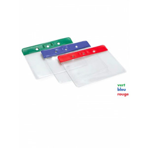 Porte badges souple de couleurs - Matière : Vinyle souple transparent