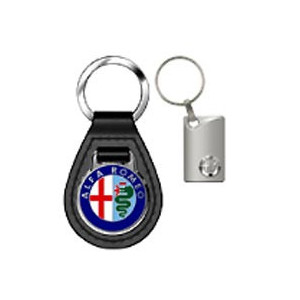 Porte clés publicitaire automobile personnalisable - En métal ou cuir métal