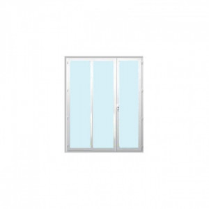 Porte fenêtres PVC 3 vantaux - Avec ou sans sous bassement