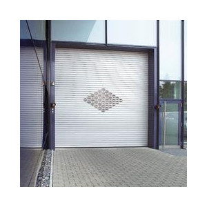 Porte industrielle en acier avec rideaux - Decotherm