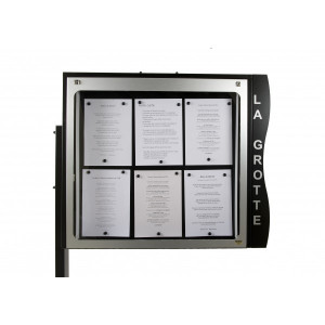 Porte menu cevennes 6 pages - Capacité : 6 pages