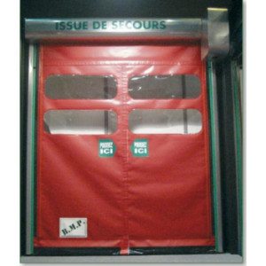 Porte rapide issue de secours - Dimensions (l x h) : 4000 x 5000 mm - Homologuée ERP