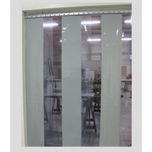 Porte souple à lanières transparentes - Lanières PVC souple grand froid et profil inox