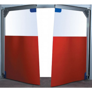 Porte souple et transparente à vantaux pvc - Haute résistance au rayures