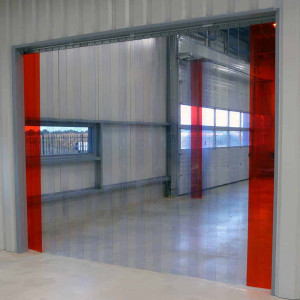 Porte souple PVC industrielle - Largeur de lanières : 200 , 300 , 400 mm