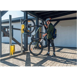 Support vélo vertical PARKIS - entièrement mécanique et très pratique