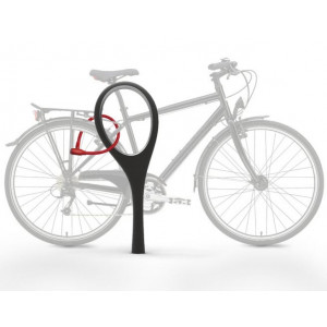 Porte-vélos en béton - Dimensions : 34 x 5 x H.90 cm - Finitions : Blanc, gris, noir
