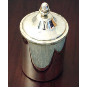 Pot eutectique argenté pour table réfrigérée - Diamètre : Ø 150 mm - Hauteur : 280 mm