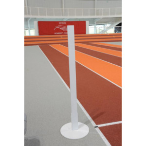Poteau d'arrivée compétition - Hauteur : 1,40 m - Latte bois section 80 x 20mm - Certifié IAAF
