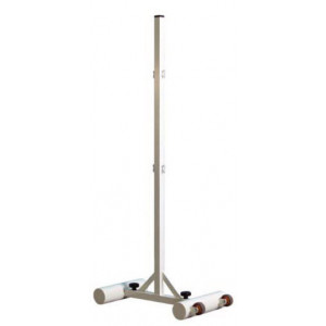 Poteau de badminton mobile 2 embases - Matière : structure en acier de 40 x 40 mm - 2 embases de 12 kg