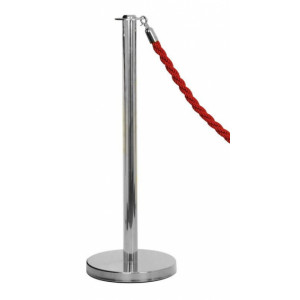 Poteau de file d'attente à corde - Hauteur : 90 cm
