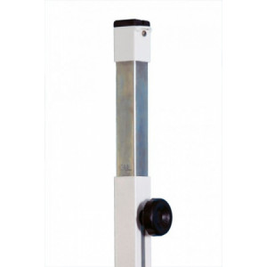 Poteaux de badminton à sceller réglables - Matière : structure en acier de 40 x 40 mm - Réglable en hauteur -  à sceller 