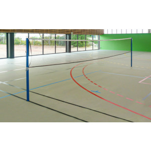 Poteaux de badminton pour entrainement - Hauteur totale : 1550 mm 