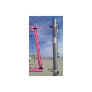 Poteau de beach volley - Diamètre : Ø 90mm - Réglage 5 hauteurs de 2 à 2,43 m