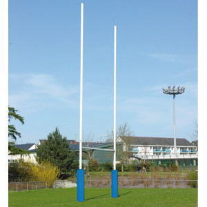 Poteaux de rugby en acier galvanisé - Acier galvanisé - Hauteur : 8 - 11 m