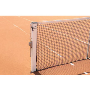 Poteaux terrain de tennis  - Hauteur hors sol: 1.07m - carré ou rond - treuil à crémaillère