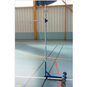 Poteaux de volley ball multi-usages - Hauteur hors sol : 2,07 m - Acier plastifié - Lest de 25 kg