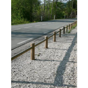 Poteaux en bois pour clôture - Dimensions (H x l) cm : 50 x 80 - 1 poteau tous les 2 mètres