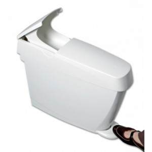 Poubelle pour l'hygiène féminine - Capacité : 15 ou  20 Litres - Matière : Plastique ABS - Coloris : grise, noire ou blanche